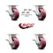 Service Caster 5 Inch Kingpinless Poly on Aluminum Caster Set with Brakes and Swivel Locks SCC SCC-KP30S520-PAR-SLB-BSL-4 - alternate 5